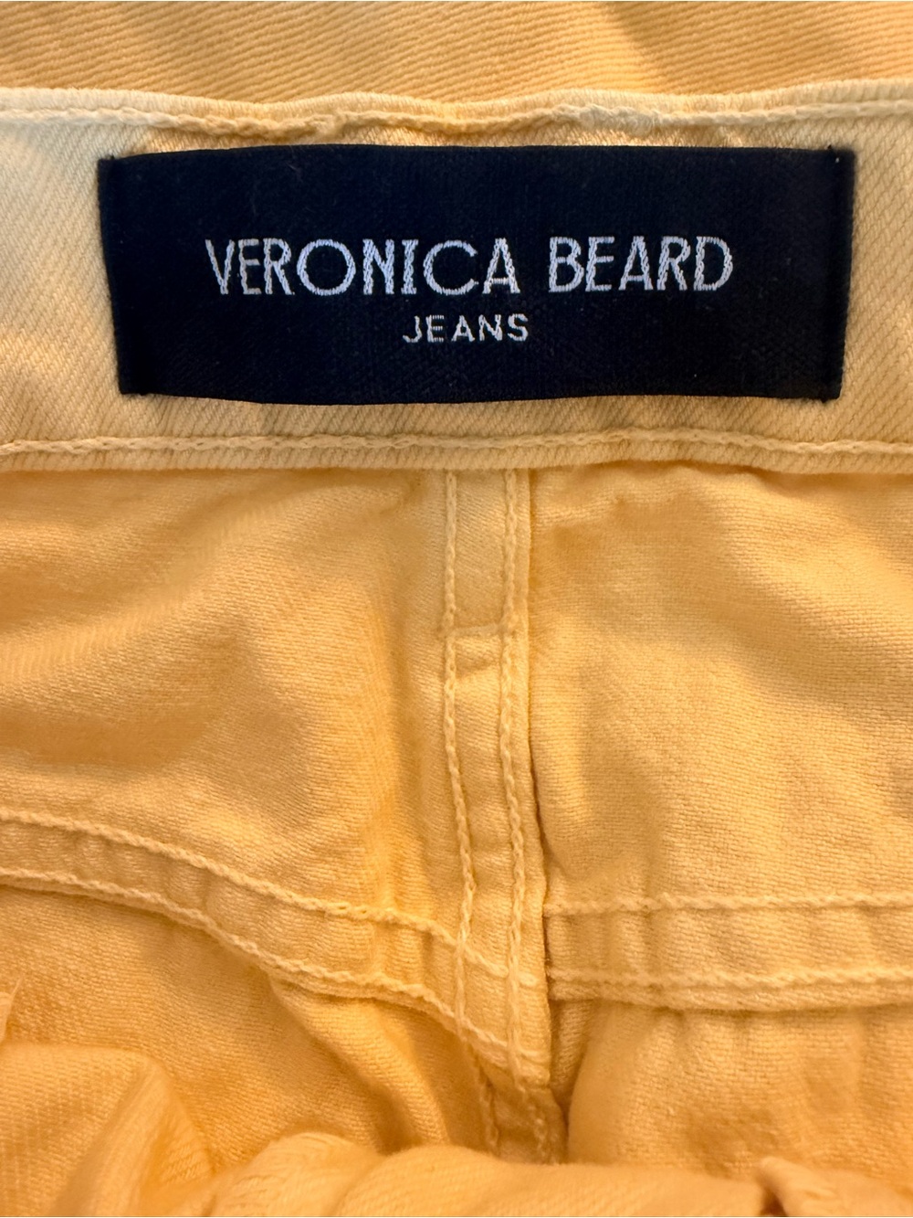 Veronica Beard Taylor Cropped High-Rise Wide Jeans in Camomile Size 30/10 - Picture 7 of 10